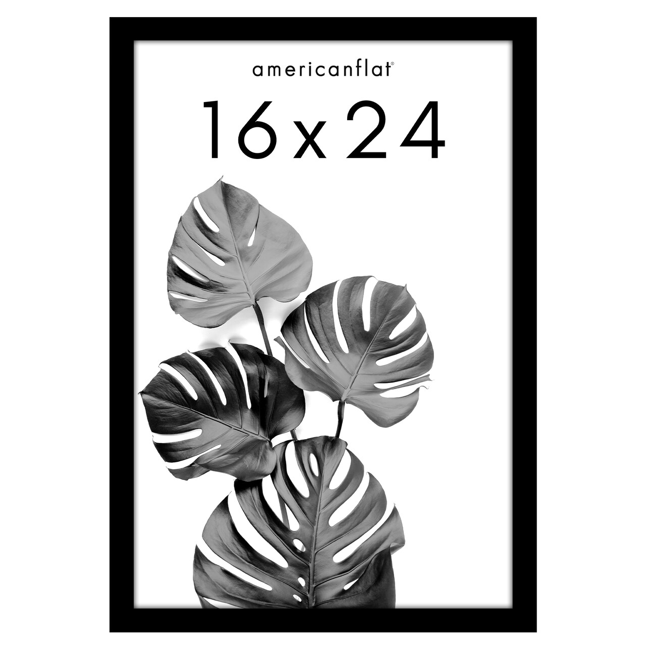 Americanflat Poster Frame - Large Picture Frame for Displaying Posters, Photos and Artwork - Polished Plexiglass Cover - Hanging Hardware for Horizontal and Vertical Display